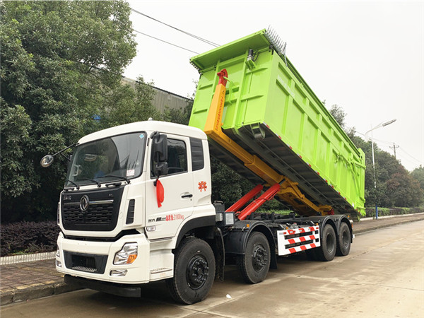 東風(fēng)天龍30噸勾臂式垃圾車(chē)