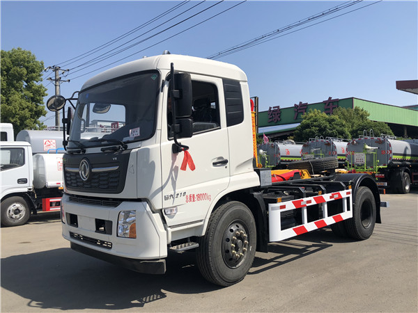 10噸東風(fēng)天錦勾臂式垃圾車