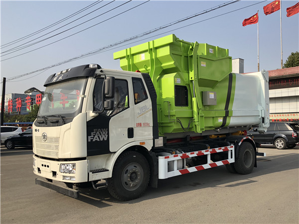 16噸解放勾臂垃圾車
