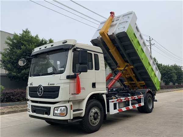 陜汽德龍勾臂式垃圾車(chē)（16噸20噸）