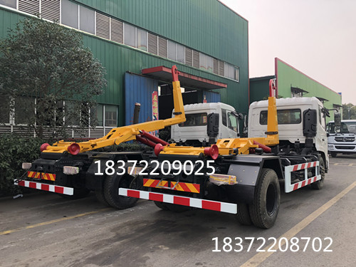 勾臂式垃圾車-鉤臂式垃圾車-移動(dòng)壓縮垃圾箱_湖北新中綠熱銷中