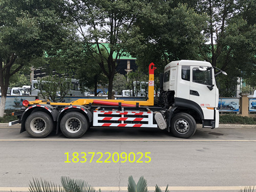 東風(fēng)天龍25噸到28噸國六勾臂式垃圾車底盤介紹_新中綠專汽