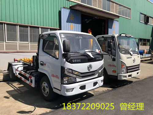 東風(fēng)多利卡D6勾臂式垃圾車成功批量銷往山東臨沂