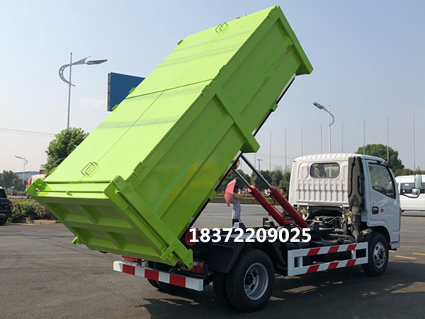 國(guó)六3噸--5噸東風(fēng)多利卡D6勾臂式垃圾車主要參數(shù)介紹
